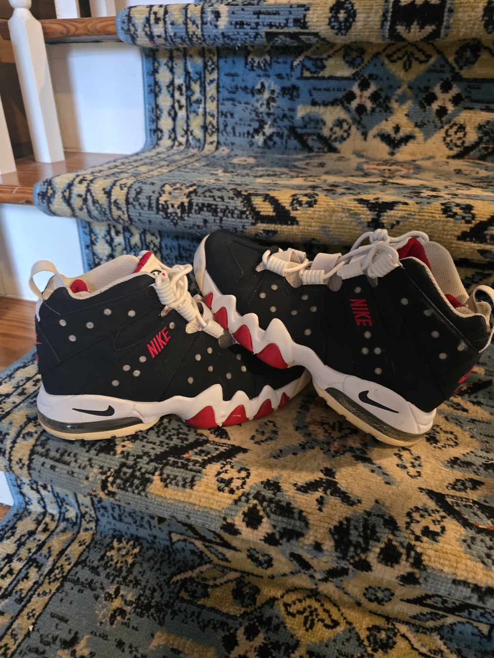 Nike Air Max CB Black, Red & White High-Top Sneakers